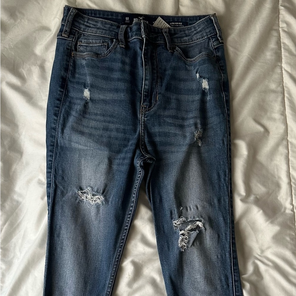 Hollister Ultra High-Rise Jeans w/ Rips